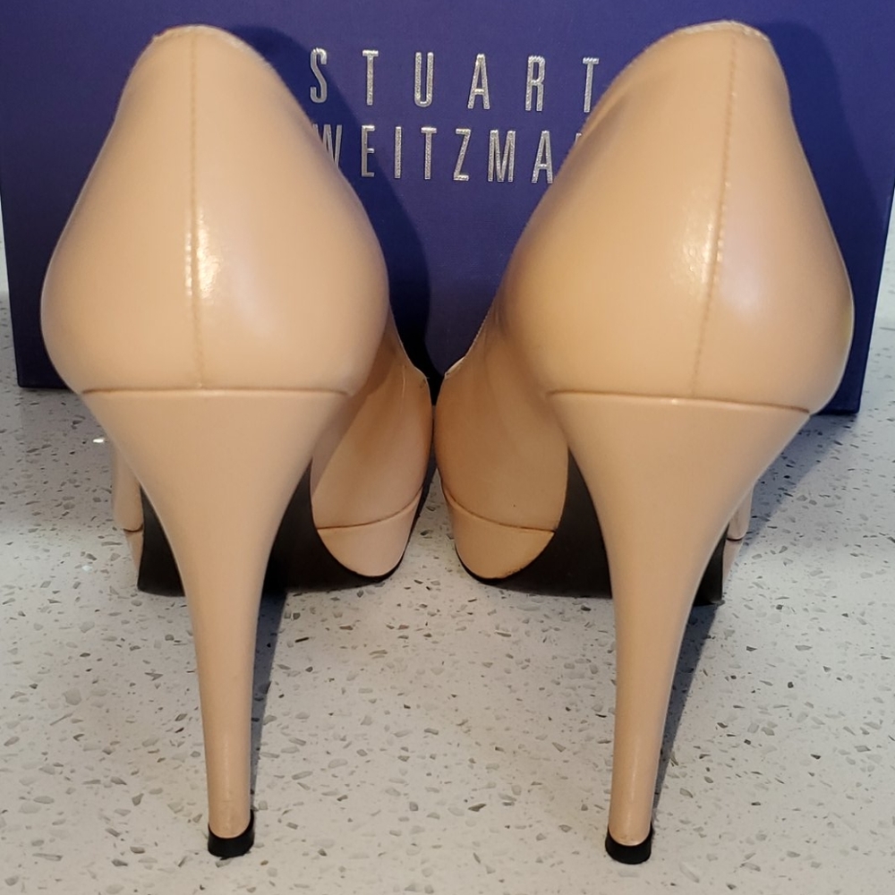 Stuart Weitzman Goatskin Pointy Toe Pump - image 5